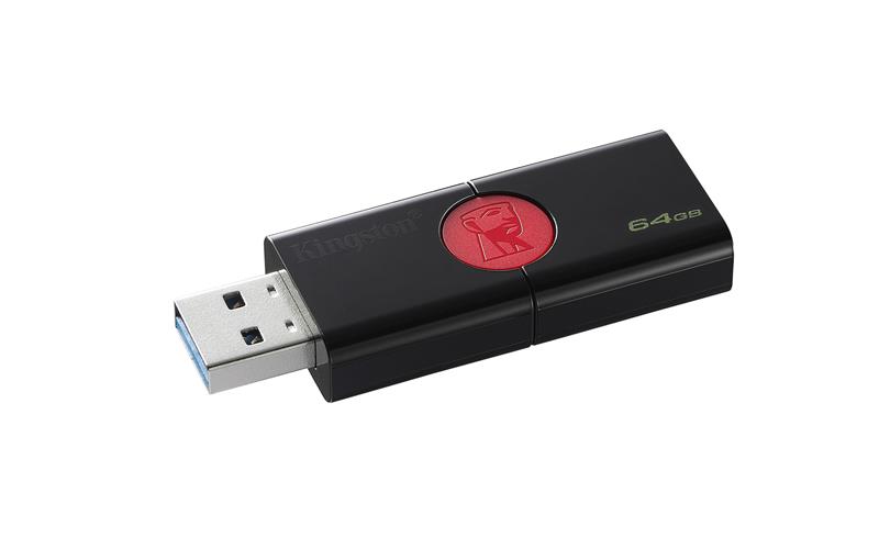 Флешка 64GB Kingston DataTraveler 106 Black/Red USB3.1 [DT106/64GB]